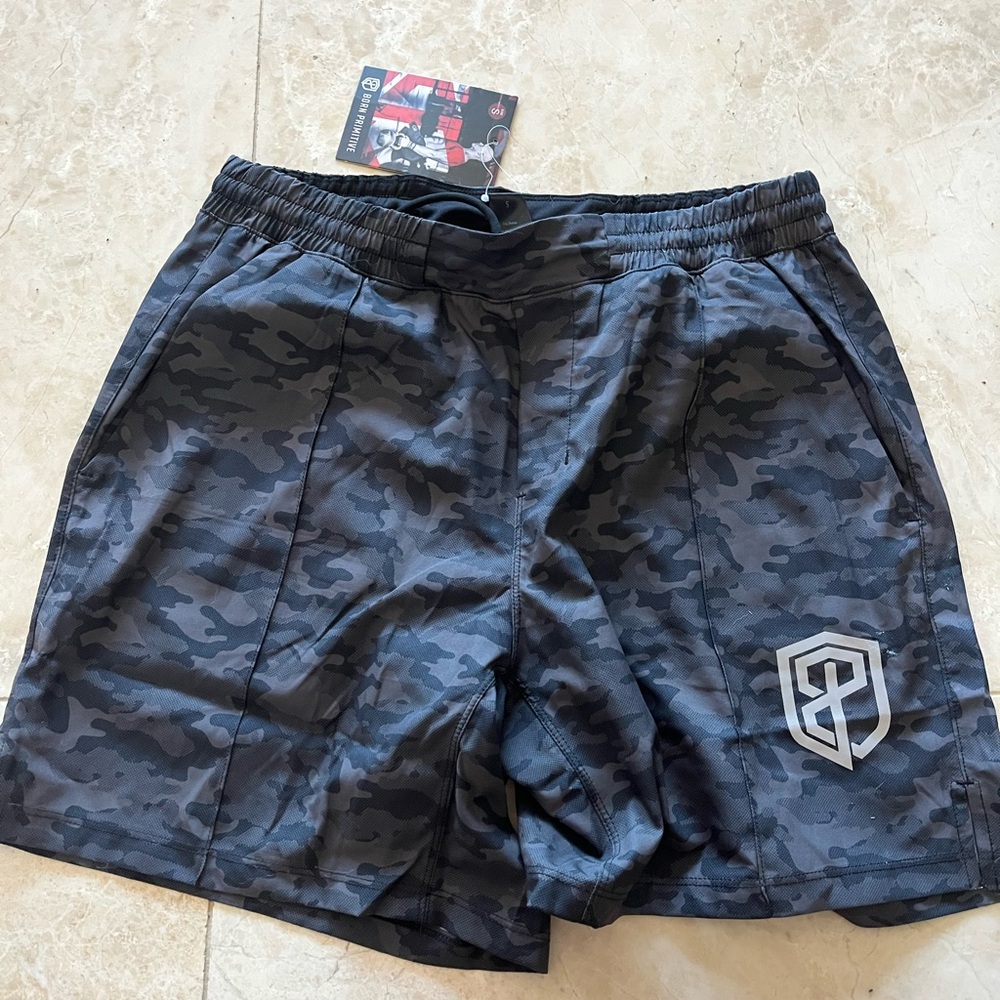 Born Primitive Shorts Workout Gym Train Run NWT Black Athleisure Lift CrossFit S
